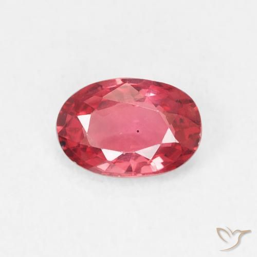 0.47ct Naturale Rosso medio Zaffiro, Ovale, VVS-VS