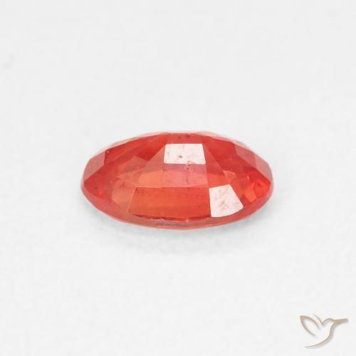 Zaffiro Rosso medio naturale da 0.54 ct, Ovale, VS