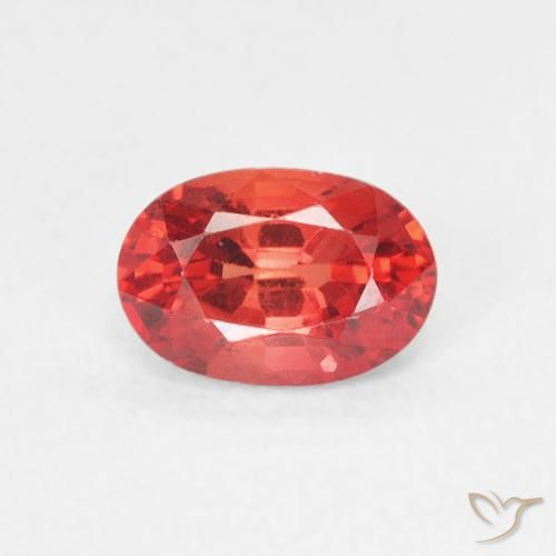 0.73ct Naturale Rosso intenso Zaffiro, Ovale, VVS-VS