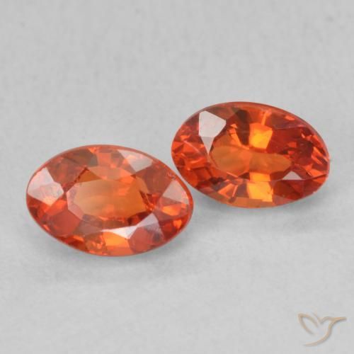 Gemme di Zaffiro Arancio Medio naturale da 1.38 ct, Ovale, VS