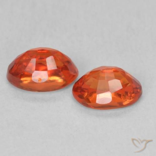 Gemme di Zaffiro Arancio Medio naturale da 1.38 ct, Ovale, VS
