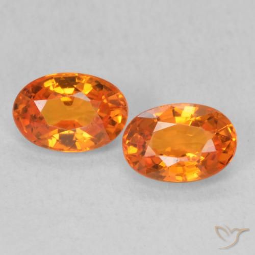 1.22ctw Naturale Arancio Medio Zaffiro, Ovale, VS