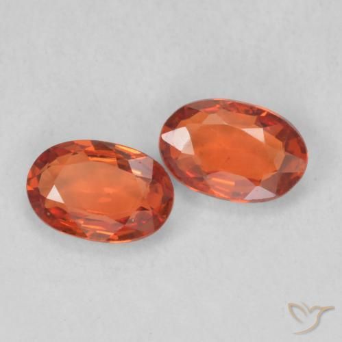 Gemme di Zaffiro Arancia Fuoco naturale da 1.20 ct, Ovale, VS