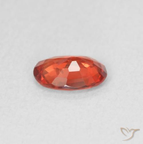 Zaffiro Rosso medio naturale da 0.48 ct, Ovale, VS