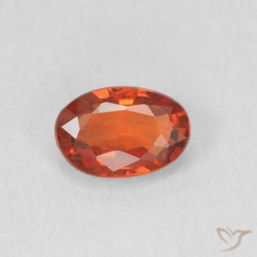 0.63ct Naturale Rosso medio Zaffiro, Ovale, VS