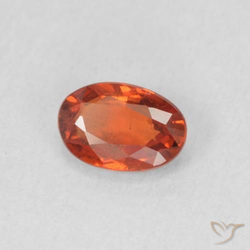 Zaffiro Rosso medio naturale da 0.63 ct, Ovale, VS