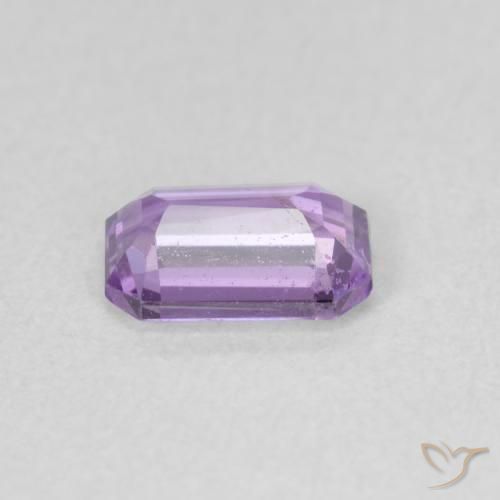 Zaffiro Viola rosato chiaro naturale da 0.68 ct, Ottagonale / Taglio smeraldo, VS