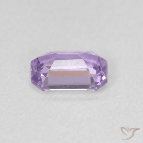 Zaffiro Viola chiaro naturale da 0.69 ct, Ottagonale / Taglio smeraldo, VVS
