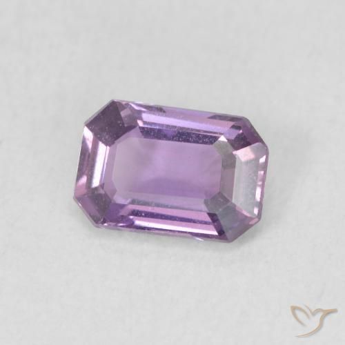 Zaffiro Viola medio naturale da 0.65 ct, Ottagonale / Taglio smeraldo, VVS-VS