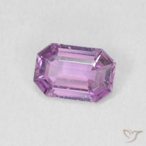 Zaffiro Viola medio naturale da 0.57 ct, Ottagonale / Taglio smeraldo, VVS-VS