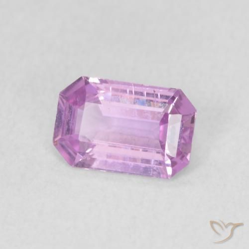 Zaffiro Lilla Viola naturale da 0.60 ct, Ottagonale / Taglio smeraldo, VVS-VS
