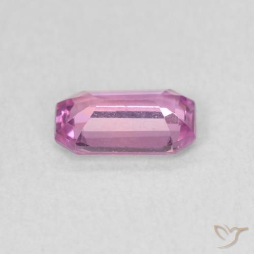 Zaffiro Viola-Rosa naturale da 0.57 ct, Ottagonale / Taglio smeraldo, VVS