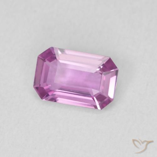 Zaffiro Medium Light-Purple naturale da 0.62 ct, Ottagonale / Taglio smeraldo, VVS