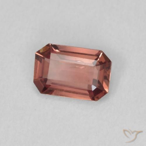 Zaffiro Rosa arancio naturale da 0.61 ct, Ottagonale / Taglio smeraldo, VVS-VS