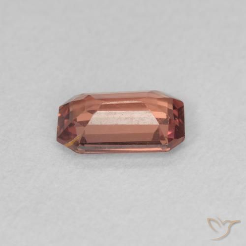 Zaffiro Rosa arancio naturale da 0.61 ct, Ottagonale / Taglio smeraldo, VVS-VS