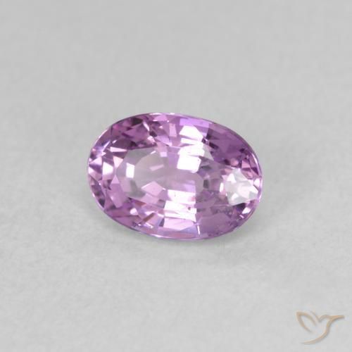 Zaffiro Viola rosato medio naturale da 0.73 ct, Ovale, VS