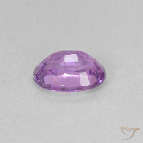Zaffiro Viola rosato medio naturale da 0.73 ct, Ovale, VS