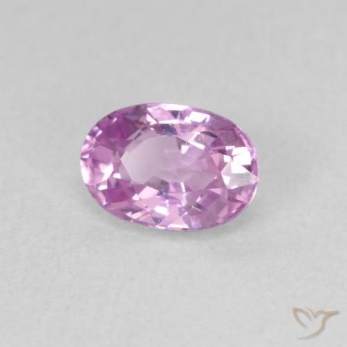 Zaffiro Medium Light-Purple naturale da 0.73 ct, Ovale, VVS