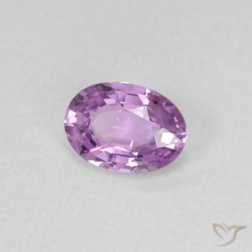 Zaffiro Viola chiaro naturale da 0.57 ct, Ovale, VVS