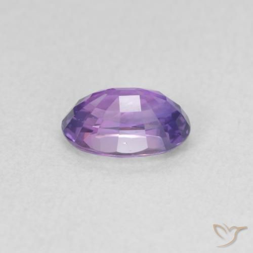 Zaffiro Viola medio naturale da 0.70 ct, Ovale, VVS