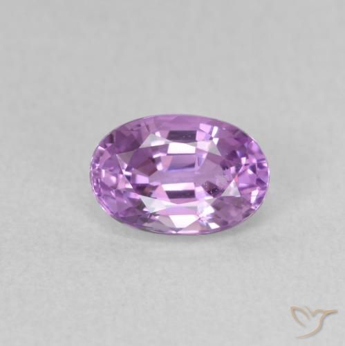 0.76ct Naturale Viola elettrico Zaffiro, Ovale, VS