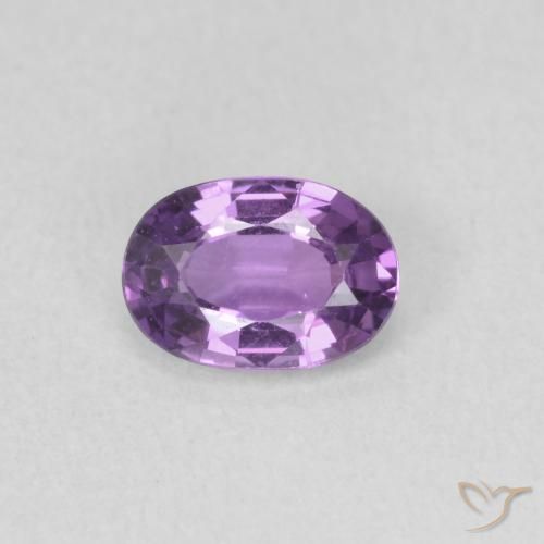0.63ct Naturale Viola scuro Zaffiro, Ovale, VVS