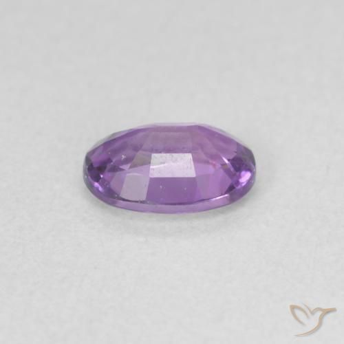 Zaffiro Viola scuro naturale da 0.63 ct, Ovale, VVS