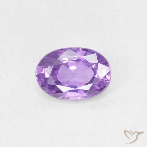 0.58ct Naturale Viola rosa medio Zaffiro, Ovale, VS