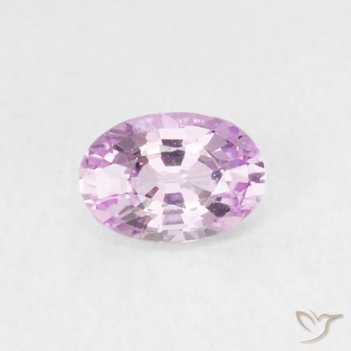 0.64ct Naturale Rosa viola Zaffiro, Ovale, VS