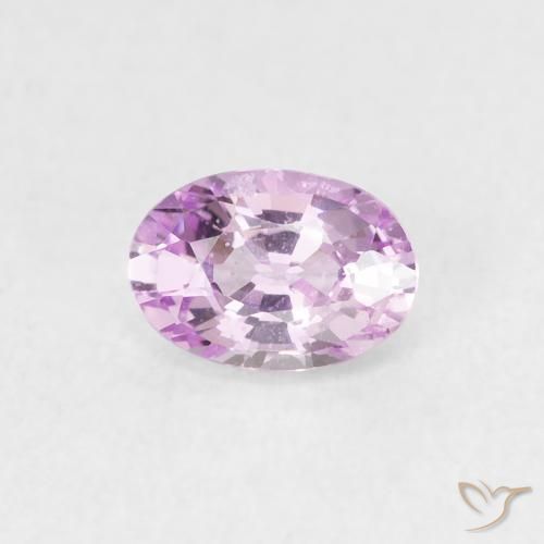 Zaffiro Rosa viola naturale da 0.64 ct, Ovale, VS