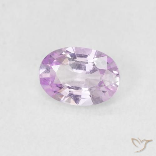 Zaffiro Rosa reale molto chiaro naturale da 0.54 ct, Ovale, VVS