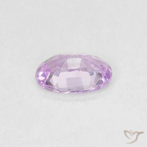 Zaffiro Rosa reale molto chiaro naturale da 0.54 ct, Ovale, VVS