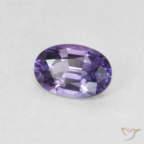 Zaffiro Violetta d'uva naturale da 0.63 ct, Ovale, VVS