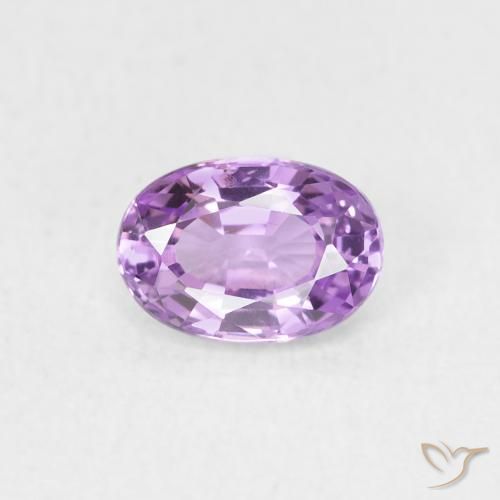 0.64ct Naturale Viola elettrico Zaffiro, Ovale, VVS