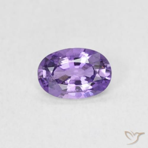 0.45ct Naturale Viola d'uva brillante Zaffiro, Ovale, VVS-VS