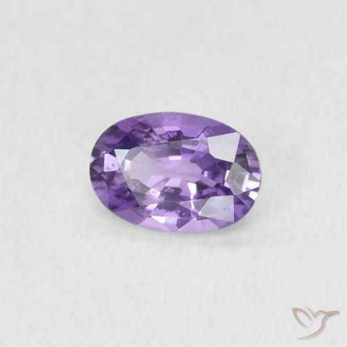 Zaffiro Viola d'uva brillante naturale da 0.45 ct, Ovale, VVS-VS