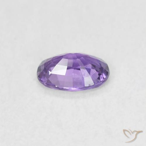 Zaffiro Viola d'uva brillante naturale da 0.45 ct, Ovale, VVS-VS