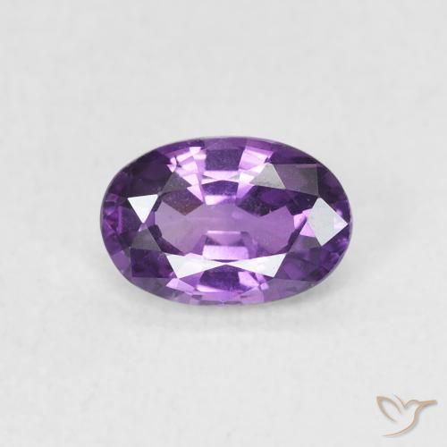 0.67ct Naturale Viola Intenso Zaffiro, Ovale, VVS