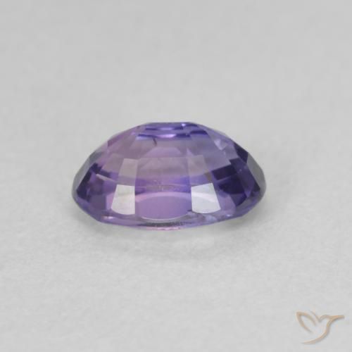 Zaffiro Viola scuro naturale da 0.73 ct, Ovale, VVS-VS