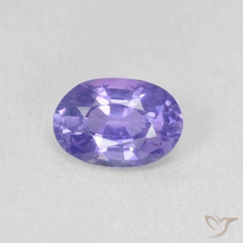 0.52ct Naturale Viola scuro Zaffiro, Ovale, VVS-VS