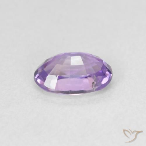 Zaffiro Viola scuro naturale da 0.60 ct, Ovale, VVS-VS