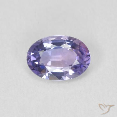 0.56ct Naturale Viola medio Zaffiro, Ovale, VVS-VS