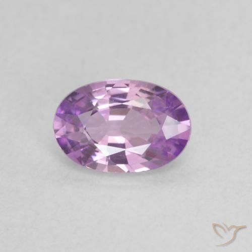 0.53ct Naturale Viola rosato medio Zaffiro, Ovale, VVS-VS