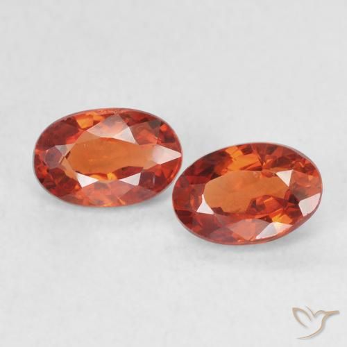 1.30ctw Naturale Arancio Medio Zaffiro, Ovale, VS
