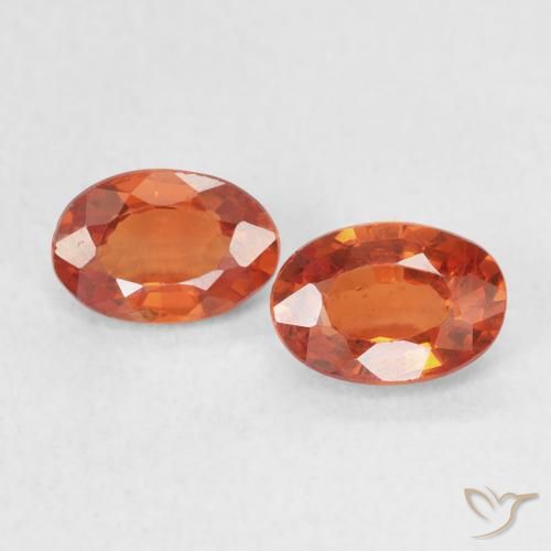 1.15ctw Naturale Arancione rossastra Zaffiro, Ovale, VS-SI