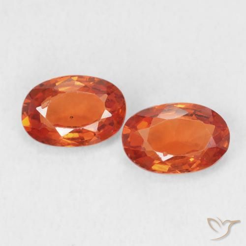 1.18ctw Naturale Arancione Ambra Zaffiro, Ovale, VS-SI