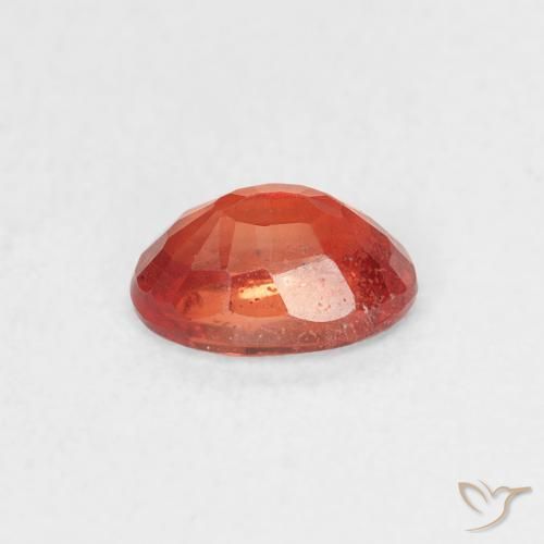 Zaffiro Rosso medio naturale da 0.64 ct, Ovale, VS