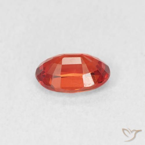 Zaffiro Rosso medio naturale da 0.57 ct, Ovale, VS