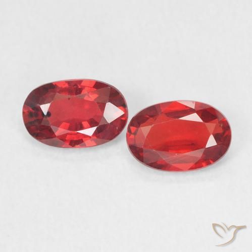 1.06ctw Naturale Rosso medio Zaffiro, Ovale, VVS-VS