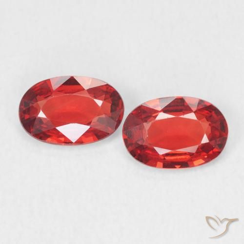 0.94ctw Naturale Rosso brillante Zaffiro, Ovale, VVS